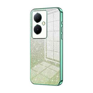 For vivo Y78+ 5G / Y78 / V29 Lite Gradient Glitter Powder Electroplated Phone Case(Green)