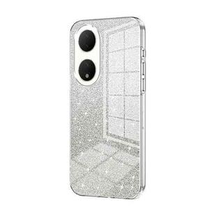For vivo Y100 / Y100A Gradient Glitter Powder Electroplated Phone Case(Transparent)