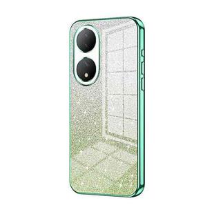 For vivo Y100 / Y100A Gradient Glitter Powder Electroplated Phone Case(Green)