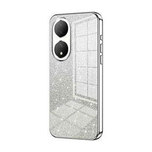 For vivo Y100 / Y100A Gradient Glitter Powder Electroplated Phone Case(Silver)