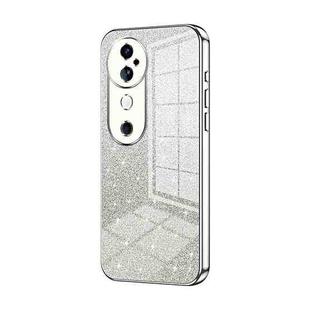 For vivo S19 Gradient Glitter Powder Electroplated Phone Case(Silver)