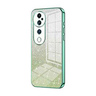For vivo S19 Pro Gradient Glitter Powder Electroplated Phone Case(Green)