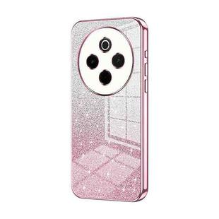 For vivo Y300 Pro Gradient Glitter Powder Electroplated Phone Case(Pink)