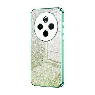 For vivo Y300 Pro Gradient Glitter Powder Electroplated Phone Case(Green)