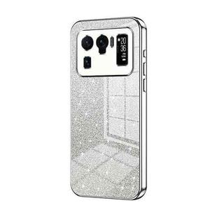 For Xiaomi Mi 11 Ultra Gradient Glitter Powder Electroplated Phone Case(Silver)