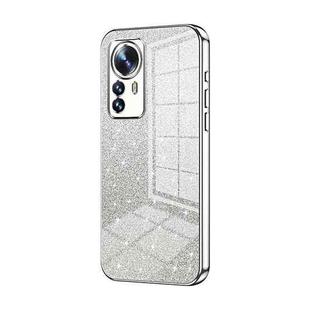 For Xiaomi 12 Pro / 12S Pro Gradient Glitter Powder Electroplated Phone Case(Silver)