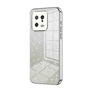 For Xiaomi 13 Gradient Glitter Powder Electroplated Phone Case(Silver)