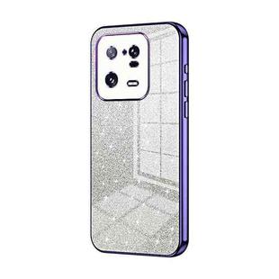 For Xiaomi 13 Pro Gradient Glitter Powder Electroplated Phone Case(Purple)