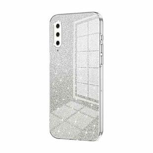 For Xiaomi Mi CC9e / Mi A3 Gradient Glitter Powder Electroplated Phone Case(Transparent)