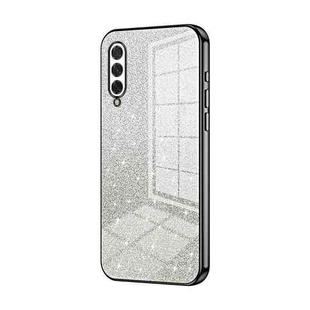For Xiaomi Mi CC9e / Mi A3 Gradient Glitter Powder Electroplated Phone Case(Black)