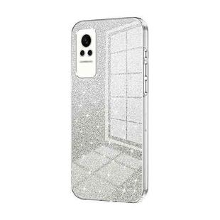 For Xiaomi Civi / Civi 1S Gradient Glitter Powder Electroplated Phone Case(Transparent)