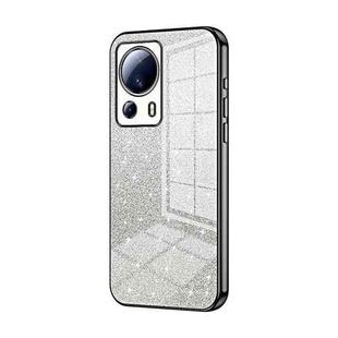 For Xiaomi Civi 2 / 13 Lite Gradient Glitter Powder Electroplated Phone Case(Black)