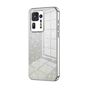 For Xiaomi Mix 4 Gradient Glitter Powder Electroplated Phone Case(Silver)