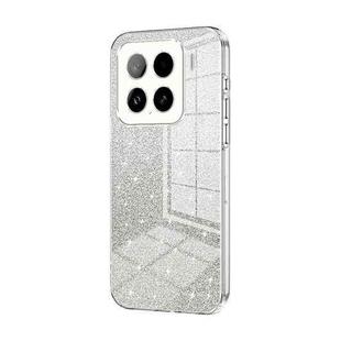For Xiaomi 15 Gradient Glitter Powder Electroplated Phone Case(Transparent)