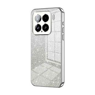 For Xiaomi 15 Gradient Glitter Powder Electroplated Phone Case(Silver)