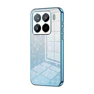 For Xiaomi 15 Pro Gradient Glitter Powder Electroplated Phone Case(Blue)