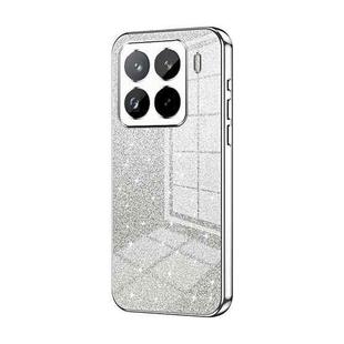 For Xiaomi 15 Pro Gradient Glitter Powder Electroplated Phone Case(Silver)