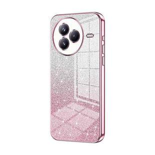 For Xiaomi Civi 5 Pro Gradient Glitter Powder Electroplated Phone Case(Pink)