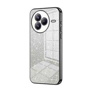 For Xiaomi Civi 5 Pro Gradient Glitter Powder Electroplated Phone Case(Black)