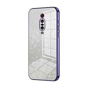 For Xiaomi Redmi K20 / K20 Pro Gradient Glitter Powder Electroplated Phone Case(Purple)