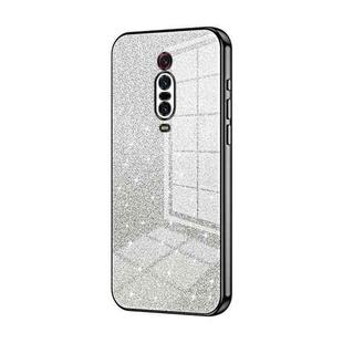 For Xiaomi Redmi K20 / K20 Pro Gradient Glitter Powder Electroplated Phone Case(Black)