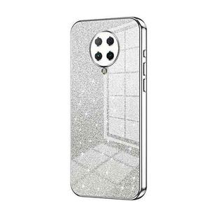 For Xiaomi Redmi K30 Pro / K30 Ultra Gradient Glitter Powder Electroplated Phone Case(Silver)