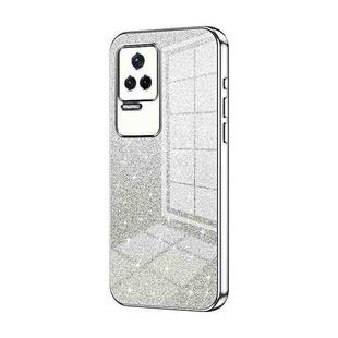 For Xiaomi Redmi K50 / K50 Pro Gradient Glitter Powder Electroplated Phone Case(Silver)