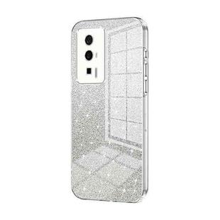 For Xiaomi Redmi K60 / K60 Pro Gradient Glitter Powder Electroplated Phone Case(Transparent)