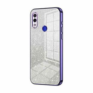 For Xiaomi Redmi Note 7 / Note 7 Pro Gradient Glitter Powder Electroplated Phone Case(Purple)