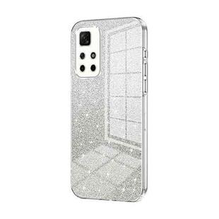 For Xiaomi Redmi Note 11T 5G/Note 11S 5G Gradient Glitter Powder Electroplated Phone Case(Transparent)