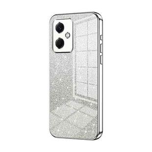 For Xiaomi Redmi Note 12R Pro Gradient Glitter Powder Electroplated Phone Case(Silver)
