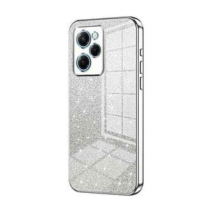 For Xiaomi Redmi Note 12 Pro Speed Gradient Glitter Powder Electroplated Phone Case(Silver)
