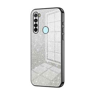 For Xiaomi Redmi Note 8 / Note 8 2021 Gradient Glitter Powder Electroplated Phone Case(Black)