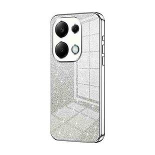 For Xiaomi Redmi Note 13 Pro 4G Gradient Glitter Powder Electroplated Phone Case(Silver)