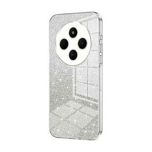 For Redmi 14R Gradient Glitter Powder Electroplated Phone Case(Transparent)