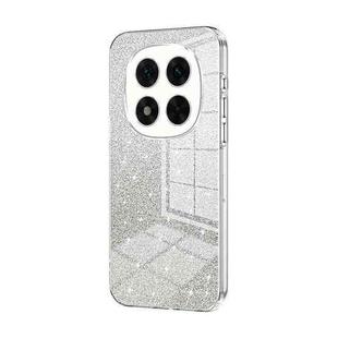 For Redmi Note 14 Pro 5G Gradient Glitter Powder Electroplated Phone Case(Transparent)