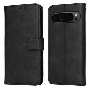 For Google Pixel 9 Pro Classic Calf Texture Flip Leather Phone Case(Black)