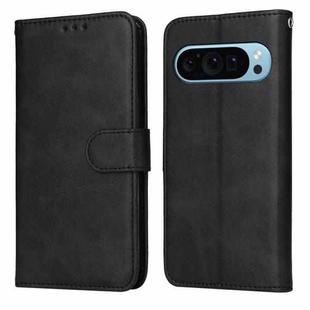 For Google Pixel 9 Classic Calf Texture Flip Leather Phone Case(Black)