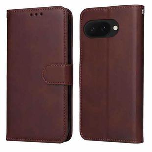 For Google Pixel 9a Classic Calf Texture Flip Leather Phone Case(Brown)