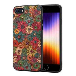 For iPhone SE 2022 / SE 2020 Four Seasons Flower Language Series TPU Phone Case(Spring Green)