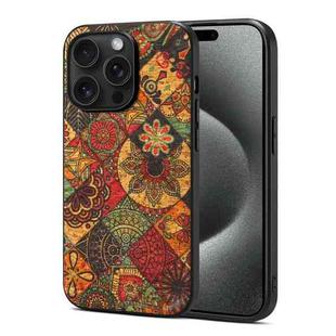 For iPhone 15 Pro Max Four Seasons Flower Language Series TPU Phone Case(Autumn Yellow)