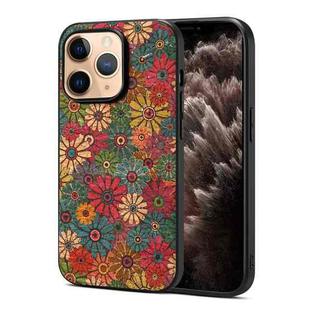 For iPhone 11 Pro Max Four Seasons Flower Language Series TPU Phone Case(Spring Green)