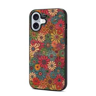 For iPhone 16 Four Seasons Flower Language Series TPU Phone Case(Spring Green)