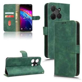 For TCL 503 Skin Feel Magnetic Flip Leather Phone Case(Green)