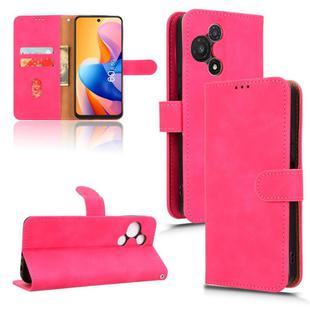 For TCL 60R 5G Skin Feel Magnetic Flip Leather Phone Case(Rose Red)