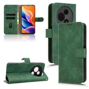 For TCL 605 Skin Feel Magnetic Flip Leather Phone Case(Green)