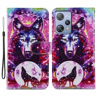 For Blackview A53 Pro Painted Pattern Horizontal Flip Leather Phone Case(Wolf Totem)