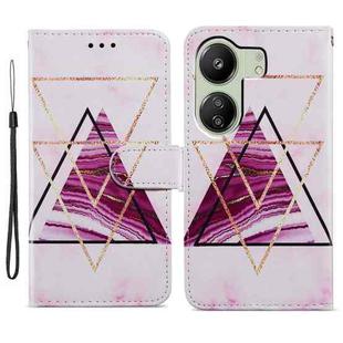 For Xiaomi Redmi 13C 4G Painted Pattern Horizontal Flip Leather Phone Case(Marble)