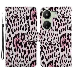 For Xiaomi Redmi 13C 4G Painted Pattern Horizontal Flip Leather Phone Case(Leopard)