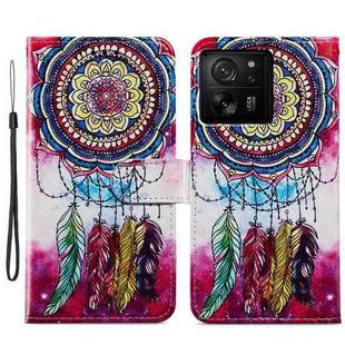 For Xiaomi 13T 5G Painted Pattern Horizontal Flip Leather Phone Case(Dreamcatcher)